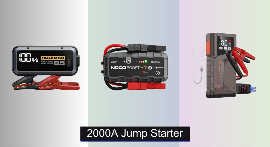 8 Best 2000A Jump Starters of 2025
