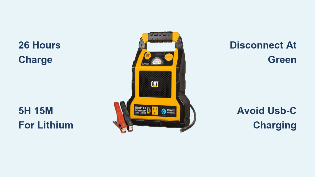 How to Charge CAT Jump Starter: Full Guide